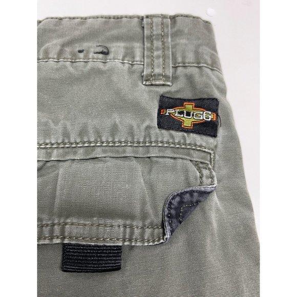 PLUGG boy cargo shorts green solid size 8 - Picture 10 of 12